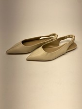 Sam Edelman Womens Whitney Slingback Ivory Pointed Toe Flat Sz 6.5 (New without box)