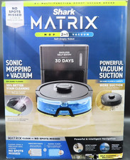 Shark UR2450WS Matrix 2 in 1 Self Empty Robot Mop Vacuum Black