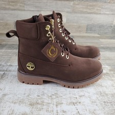 Timberland Culture Kings 6" Mens Premium Boots Sz 7 M Dark Brown Nubuck Lace-Up (New without box)