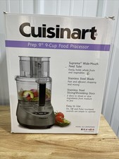 Cuisinart Prep 9 9 Cup Food Processor, 600W Motor, Gun Metal - DLC-2009GMAMZ (Open box)