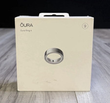 Oura Ring Gen 4 Smart Fitness Health Tracker Silver Titanium Size 9 NEW Sealed
