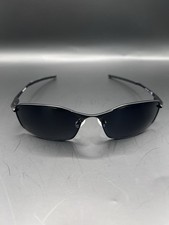 New Oakley WHISKER 4141-0160 Sunglasses Satin Carbon w/ Prizm Black iridium