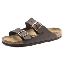Birkenstock Arizona Mocha Soft Footbed Birko-Flor Unisex Sandals Wide/Narrow