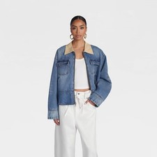KBB by KAHLANA Women 'The Carpenter Denim Jacket' - Medium Wash M (New without tags)