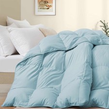 Ultra Soft Cozy Oversized Down Comforter, King Queen Bed Blanket w/8 Corner Ties