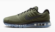 Nike Men's Air Max 2017 Cargo Khaki Black Running Shoes 849559 302 Multi Size
