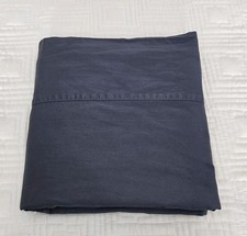 Boll And Branch 100% Organic Cotton King Flat Sheet Mineral/Periwinkle