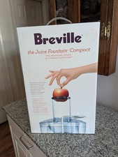 NEW IN BOX! Breville The Juice Fountain Compact, Model BJE200XL Silver Extractor