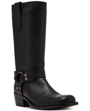 Steve Madden Womens Black Heel Ruskin Tall Engineer Boots Black Size 6.5M NIB