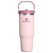 Stanley 30 oz Stainless Steel Ice Flow Flip Straw Tumbler Pink Dogwood
