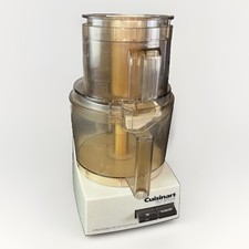 Cuisinart DLC-8 PLUS 600W 11 Cup White Food Processor W/ Attachments TESTED