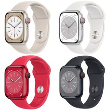 Apple Watch Series 8 41mm 45mm Wi-Fi + GPS + Cellular Smartwatch - All Colors (Good - Refurbished)