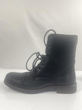 Steve Madden Boots Mens Size 8 Black Troopah-C Leather Combat Ankle New Box