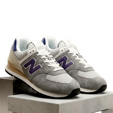 New Balance Men's 574 Sneakers Shoes Size 14 $100 U574SPB Slate Grey Rain Cloud