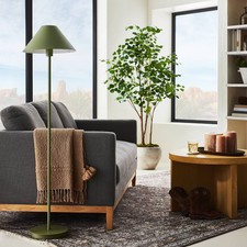 Stick Metal Floor Lamp Green Iron (Includes LED Light Bulb) - Threshold