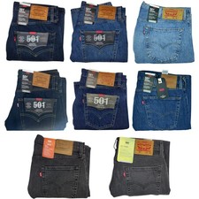 Levis 501 Jeans Original Straight Leg Button Fly 100% Cotton New With Tags