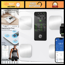 Smart Body Fat Scale with BMI & Muscle Mass, 400lb Capacity, Large Display