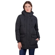 Women Winter Puffer Parka Coat - S.E.B. By SEBBY Black Medium (New without tags)