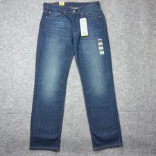 Levi's Jeans Men 32x32 Blue 514 Slim Straight Flex Stretch Performance Denim NEW