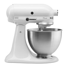 KitchenAid Classic 4.5qt Stand Mixer - White: 10 Speeds, Metal,
