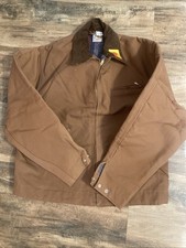 Vintage Carhartt Detroit Jacket 6BLJ Blanket Lined brown Duck Size 42 USA New
