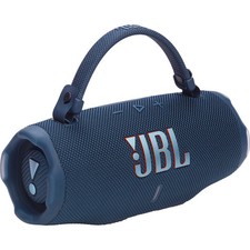 JBL Charge 6 Portable Waterproof Bluetooth Speaker with Carrying Strap (Blue)