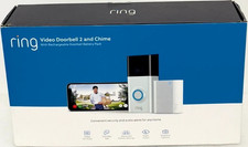 Ring Video Doorbell 2 + Chime 2nd Gen Rechargeable Battery Complete Kit (Open box)