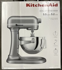 KitchenAid 5.5QT Bowl-Lift Stand Mixer Contour Silver KSM55 11 Speeds 500W
