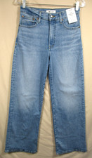 -NWT Madewell The Wide Leg Jean Women's Jeans w/Magic Pockets Light Blue Sz 6