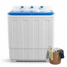 Clickoods 14lbs Portable Mini Washing Machine Washer Compact Twin Tub