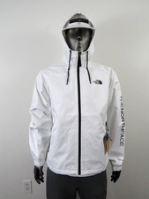 Mens The North Face Novelty Antora Dryvent Waterproof Hoodie Rain Jacket - White