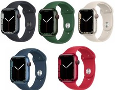Apple Watch Series 7 45mm GPS + WiFi + Cellular Unlocked Aluminum Case - Good (Good - Refurbished)