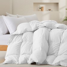 Super Soft Cozy Warm Oversized Down Comforter , King or Queen Bed Blanket Duvet