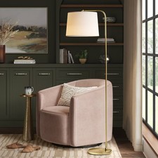 62"x14" New Traditional Downbridge Floor Lamp Brass - Threshold: ETL