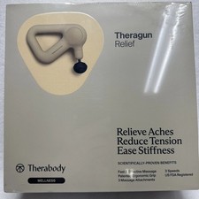 Therabody TheraGun Massage Gun | Muscle Massage Gun with 3 Attachments | Sand