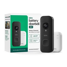 Blink Battery Doorbell 2K+ (Black) Sync Module Core included — Wireless video (Open box)