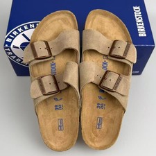 NEW Birkenstock Arizona Suede Leather Soft Footbed Unisex Sandals Select Sizes