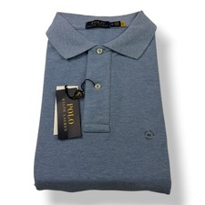 Polo Ralph Lauren Mens XLT Blue Heather Short Sleeve Cotton Polo Shirt NWT
