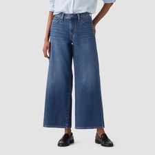 Levi Women Middy Wide Leg Ankle Jeans