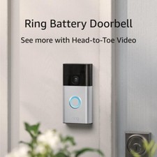 NEW Ring Video Wireless Doorbell - 1080p HD video, w/ motion detection - SILVER