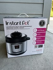Instant Pot Lux Mini 6-in-1 Multi-Use Programmable Pressure Cooker 3 Qt NIB