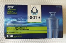 BRITA Elite Pitcher Water Filter - Pack of 4 , Brand New .