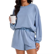 ATHLECHIC Women Outfits Batwing Sleeve Oversized Sweatsuit Casual (New without tags)