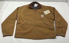 Carhartt Detroit Jacket 6BLJ Blanket Lined Vintage NWT Brown Duck Size 46 USA