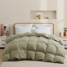 Super Soft Cozy Sient Oversized Down Comforter, King or Queen Blanket Corner Tie