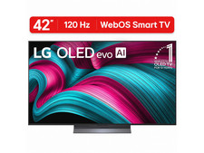LG 42-Inch Class OLED evo AI Super Upscaling 4K C5 Series Smart TV w/Dolby Atmos