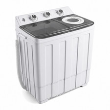 14lbs Mini Compact Portable Washing Machine,9.5lbs Washer & 4.5lbs Spinner Dryer