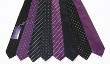 Polo Ralph Lauren Purple Label Silk Satin Tie Hand Made In Italy Retail $235