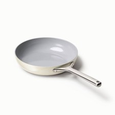 Caraway Home Fry Pan Cream: Nonstick Ceramic Cookware Oven-Safe Stainless