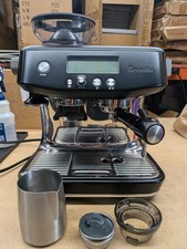 Breville Barista Pro BES878BTR Espresso Machine Grinder Frother Used Working